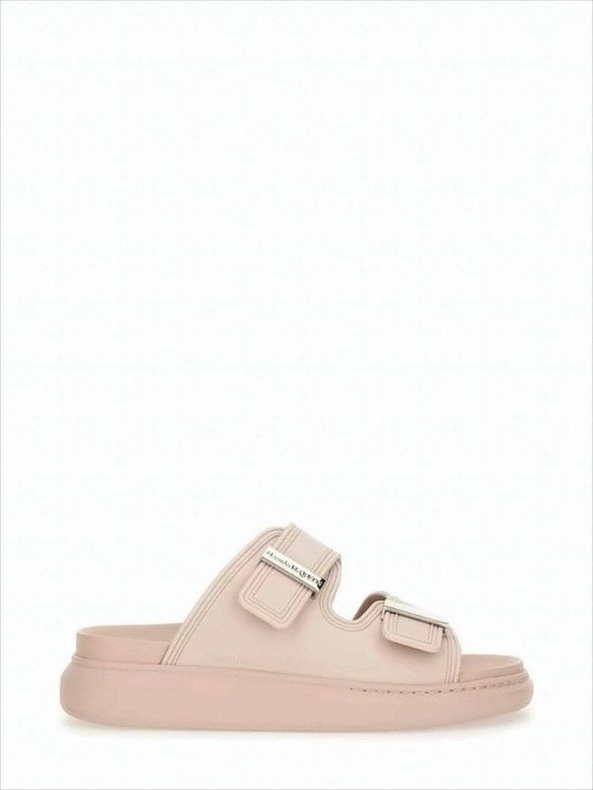 Minimalist Rubber Mules with Adjustable Straps