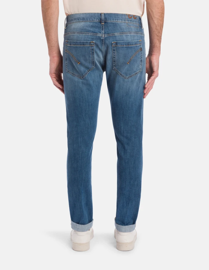 Classic Slim-Fit Jeans with Subtle Whiskering