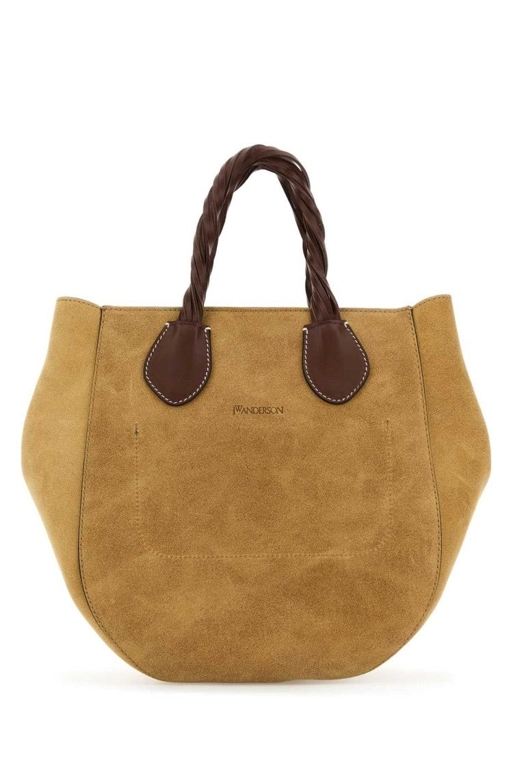 Brown Structured Bag With Minimalist Design