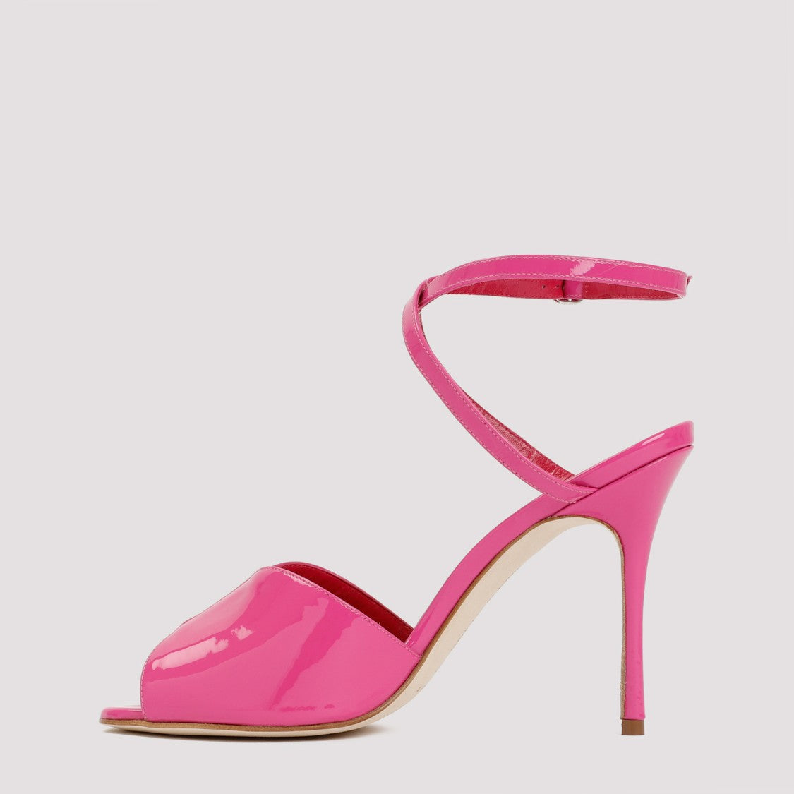 Pink Patent Calf Leather Hourani Sandal