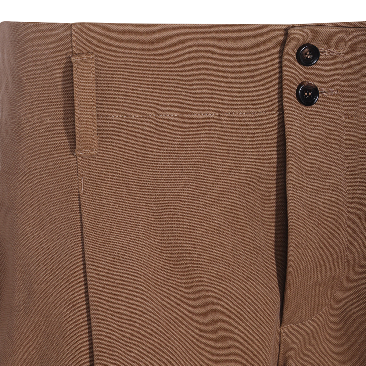 High-Waisted Straight-Leg Trousers with Textured Finish