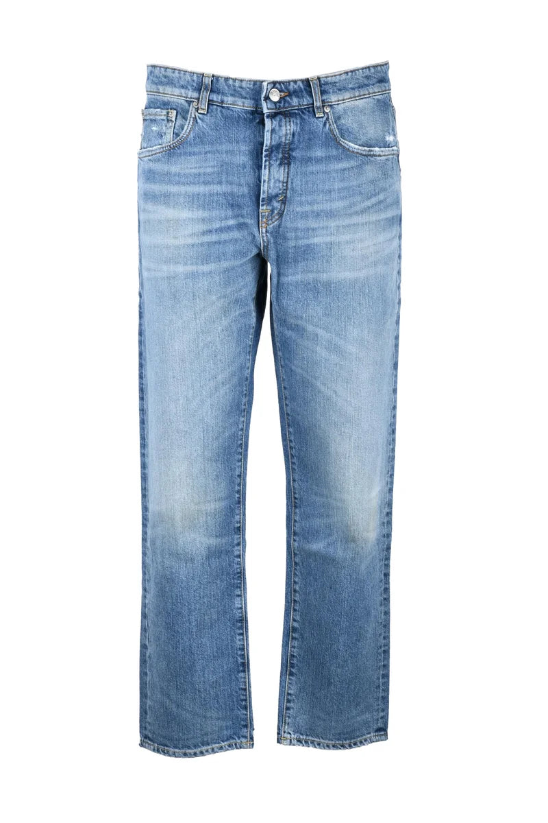 Classic Straight-Leg Denim Jeans