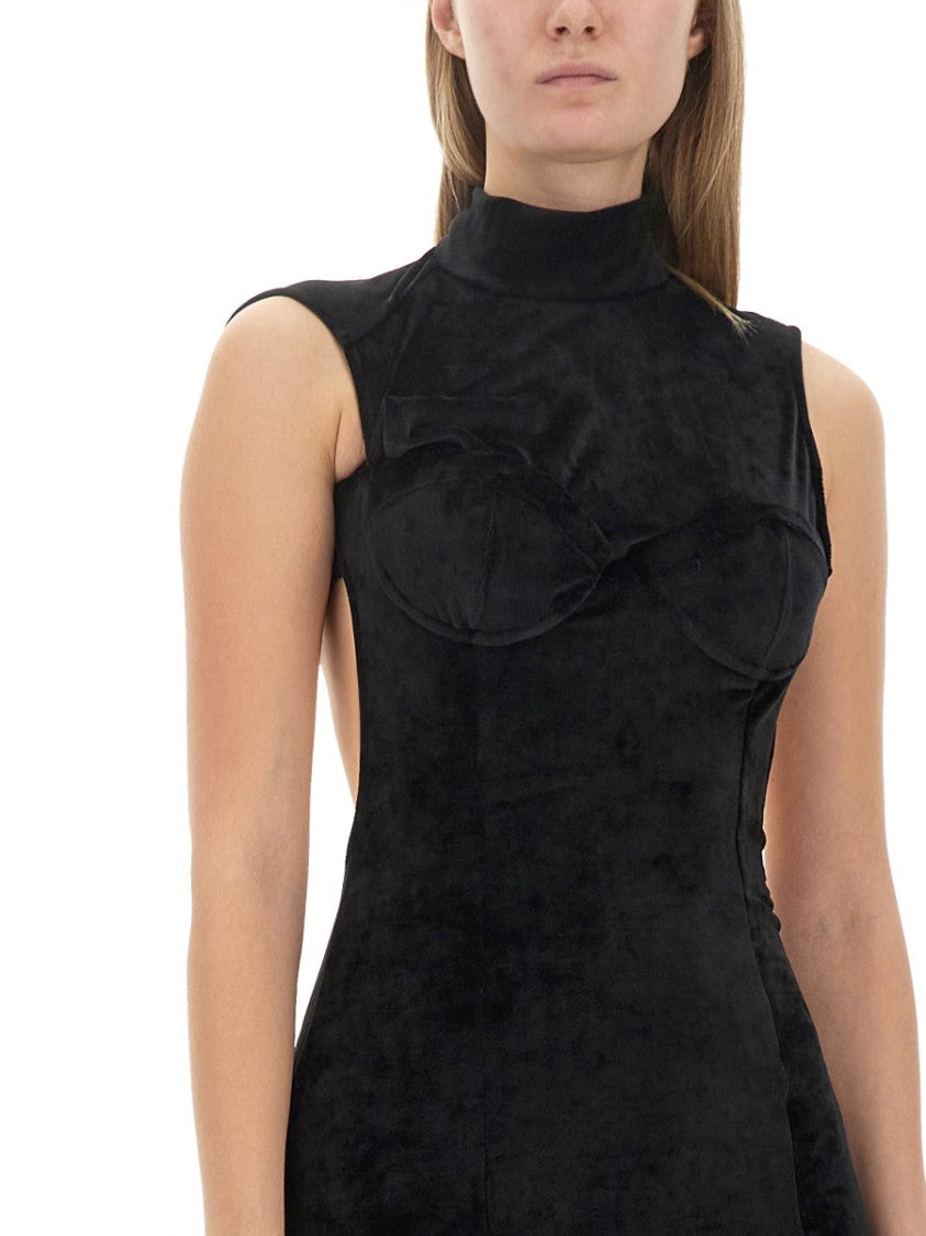 Backless Slim Fit Mini Dress