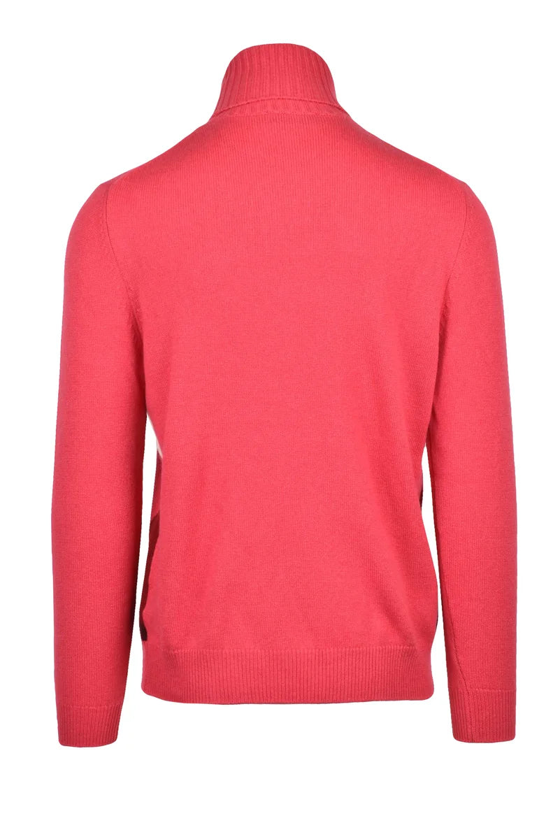 Cashmere Turtleneck Pullover - Pink