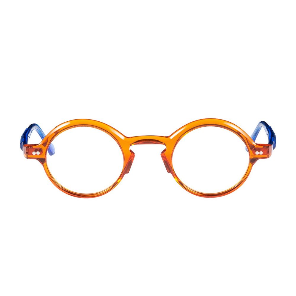 Murano Round Dark Orange Acetate Sunglasses