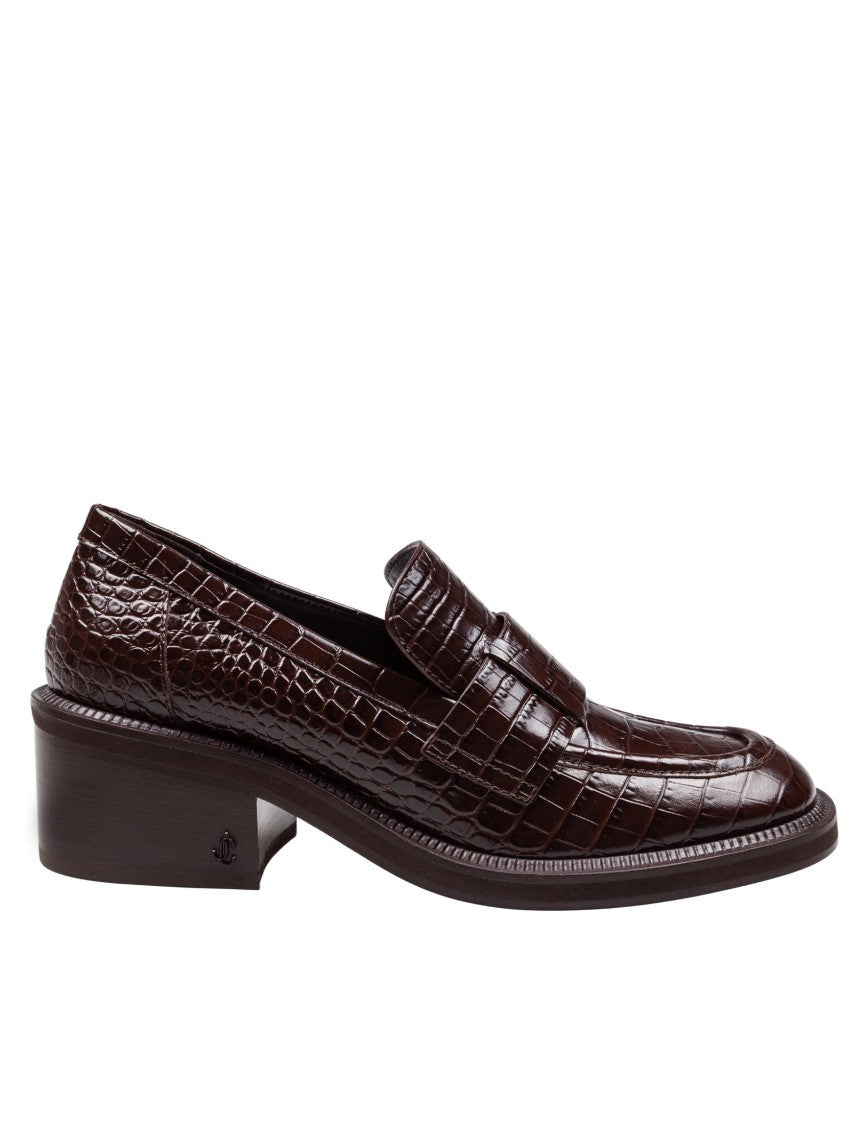 Tylor Loafer In Crocodile Print Leather