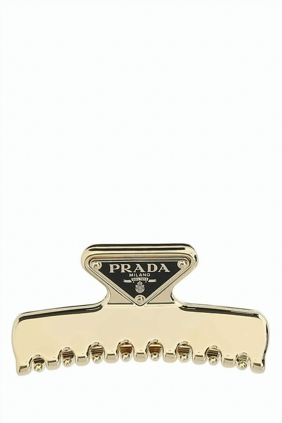 Gold-Tone Hair Claw Clip With Polished Finish