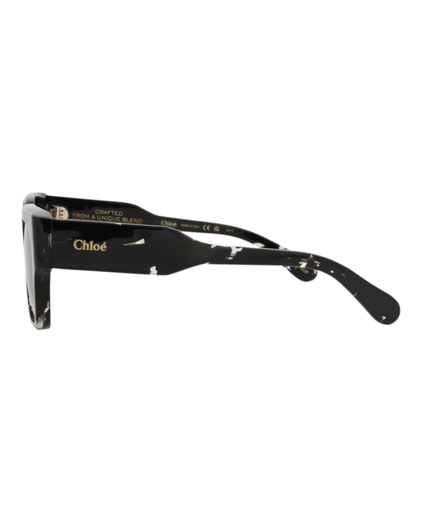 Square-Frame Recycled Acetate Sunglasses