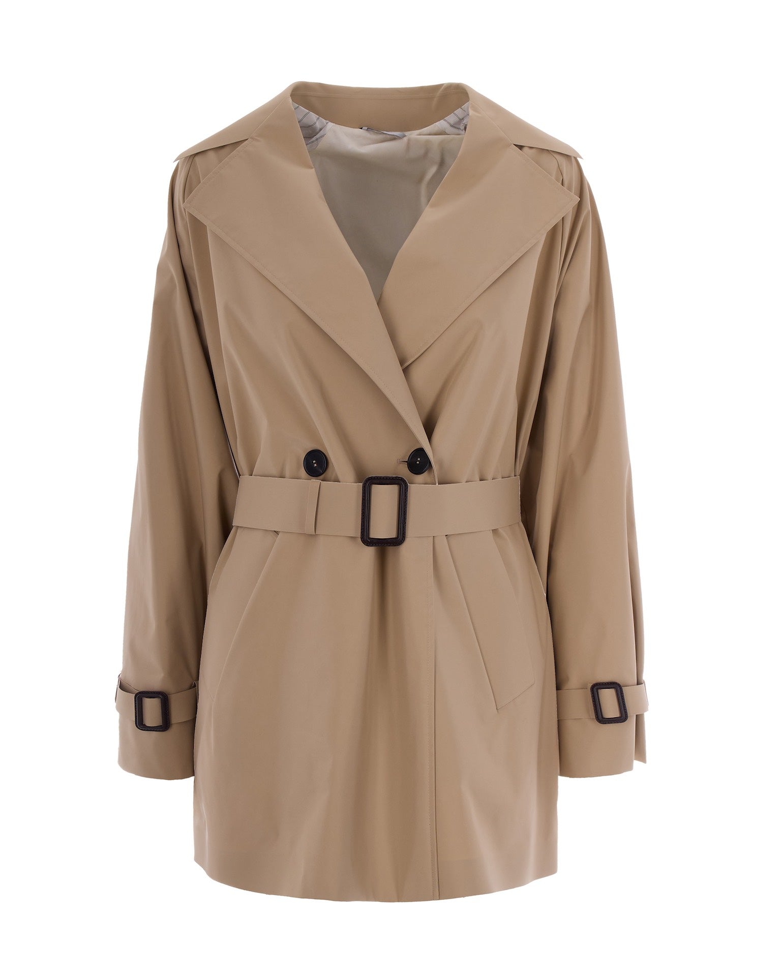 Beige Short Trench