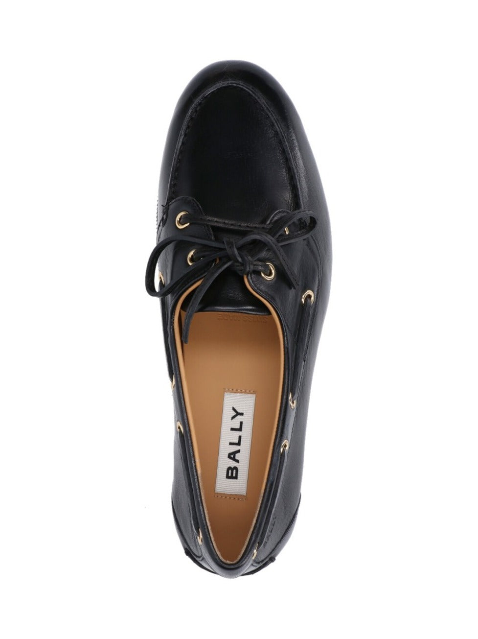 Round Toe Slip-On Moccasins With Tonal Logo Detail