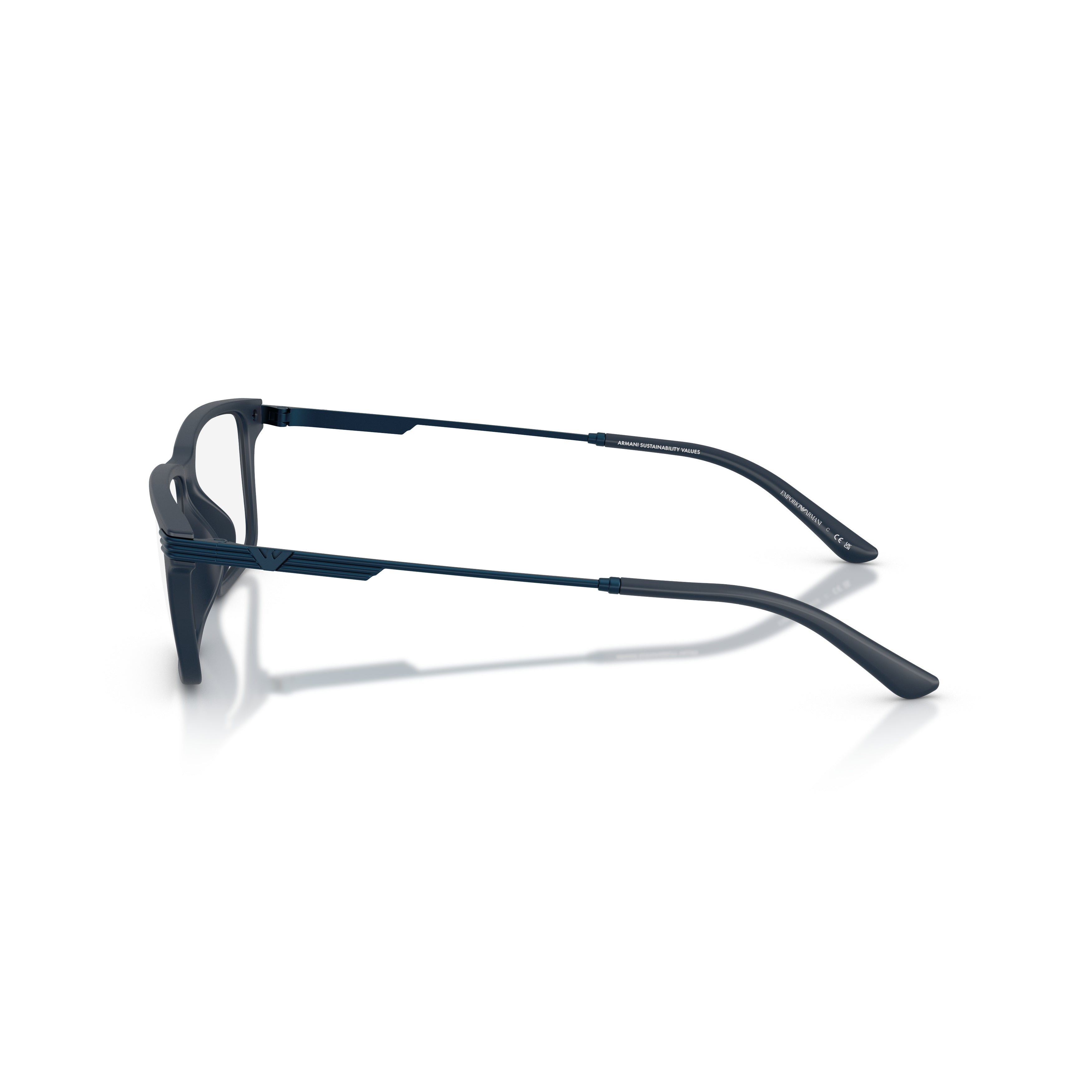 0ea3268u Rectangular Black Eyeglasses with Matte Finish