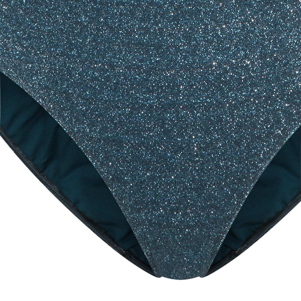 One-Piece Swimsuit with Glittery Fabric