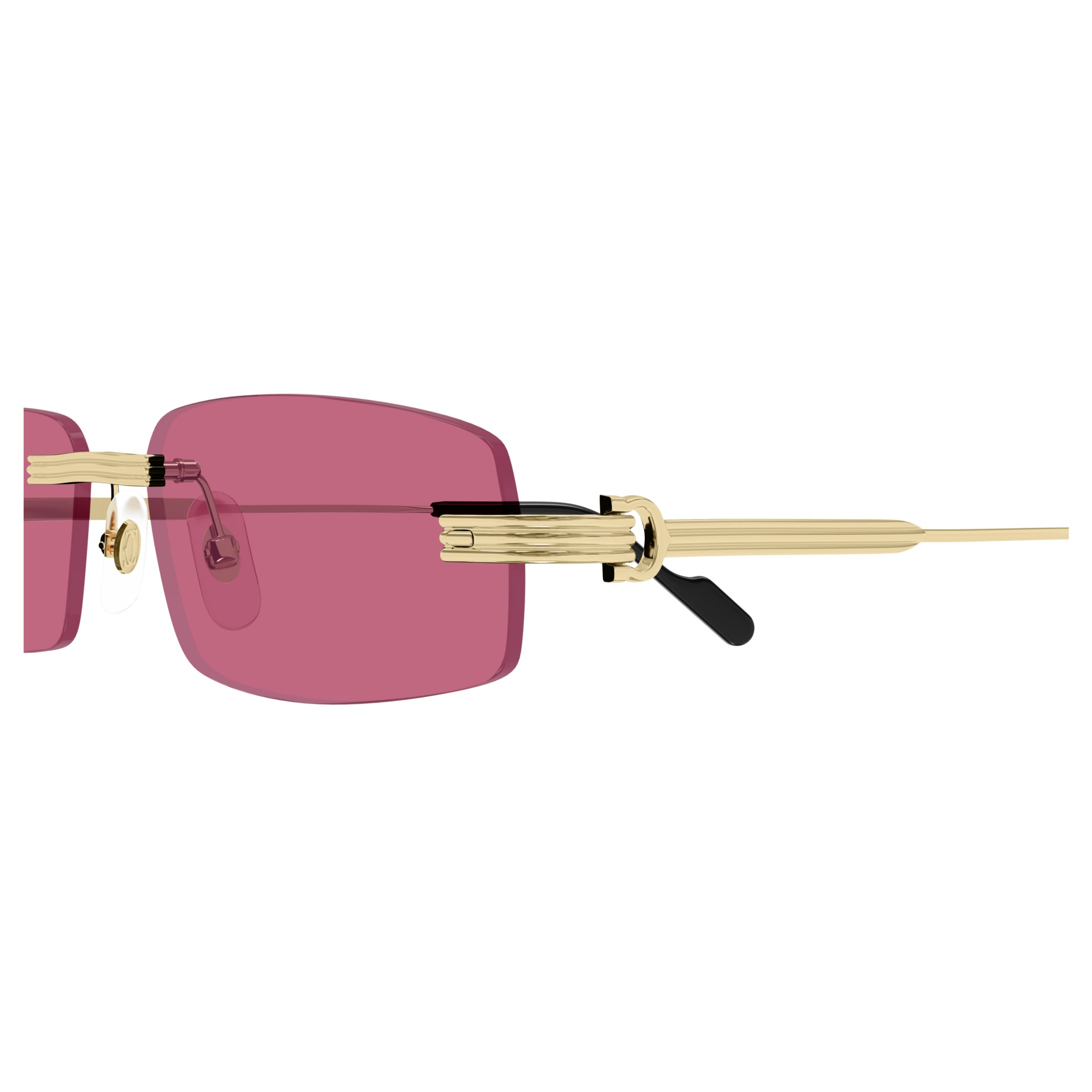 Ct0535s Rimless Sunglasses with Gold-Toned Detailing