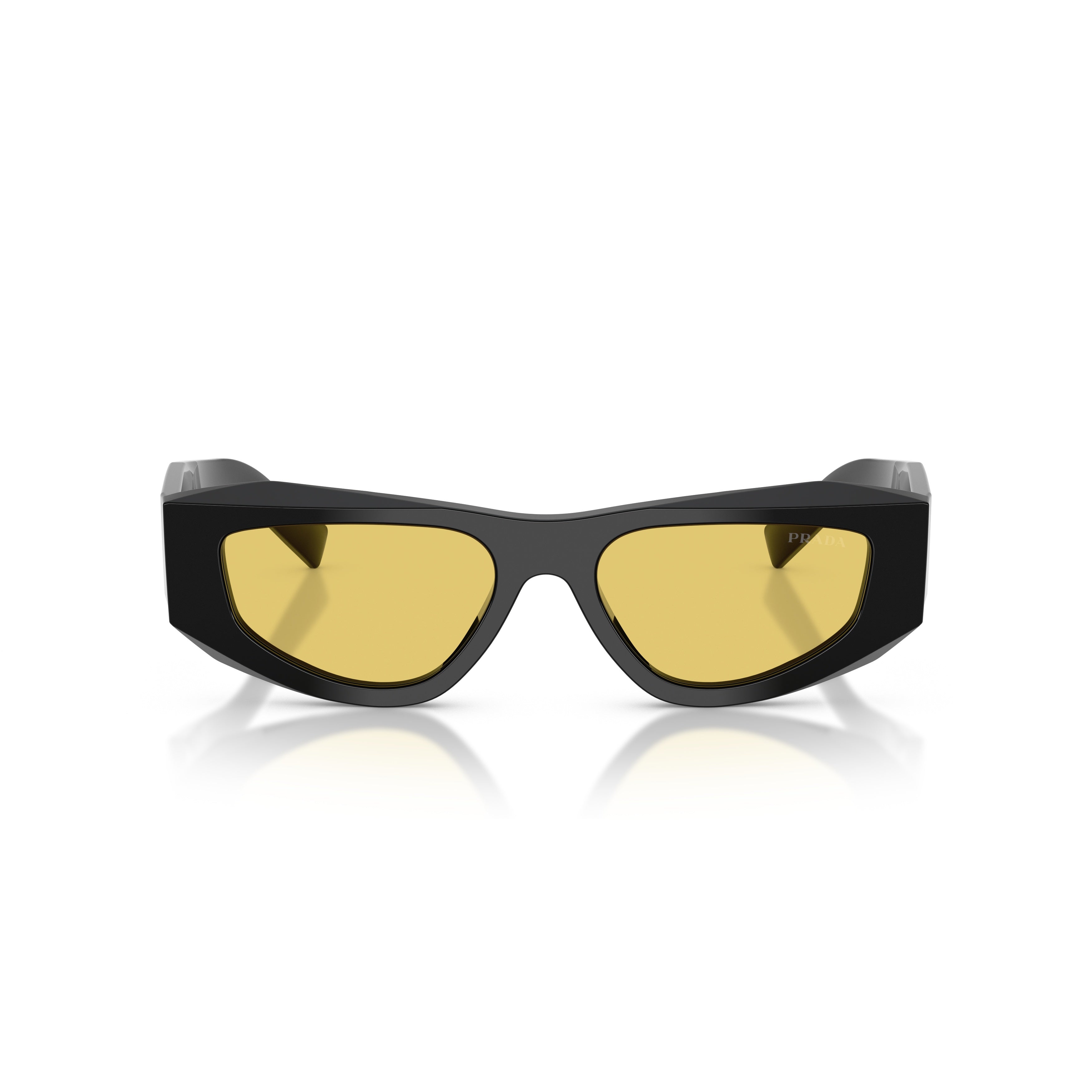 0pr B19s Angular Black Acetate Sunglasses