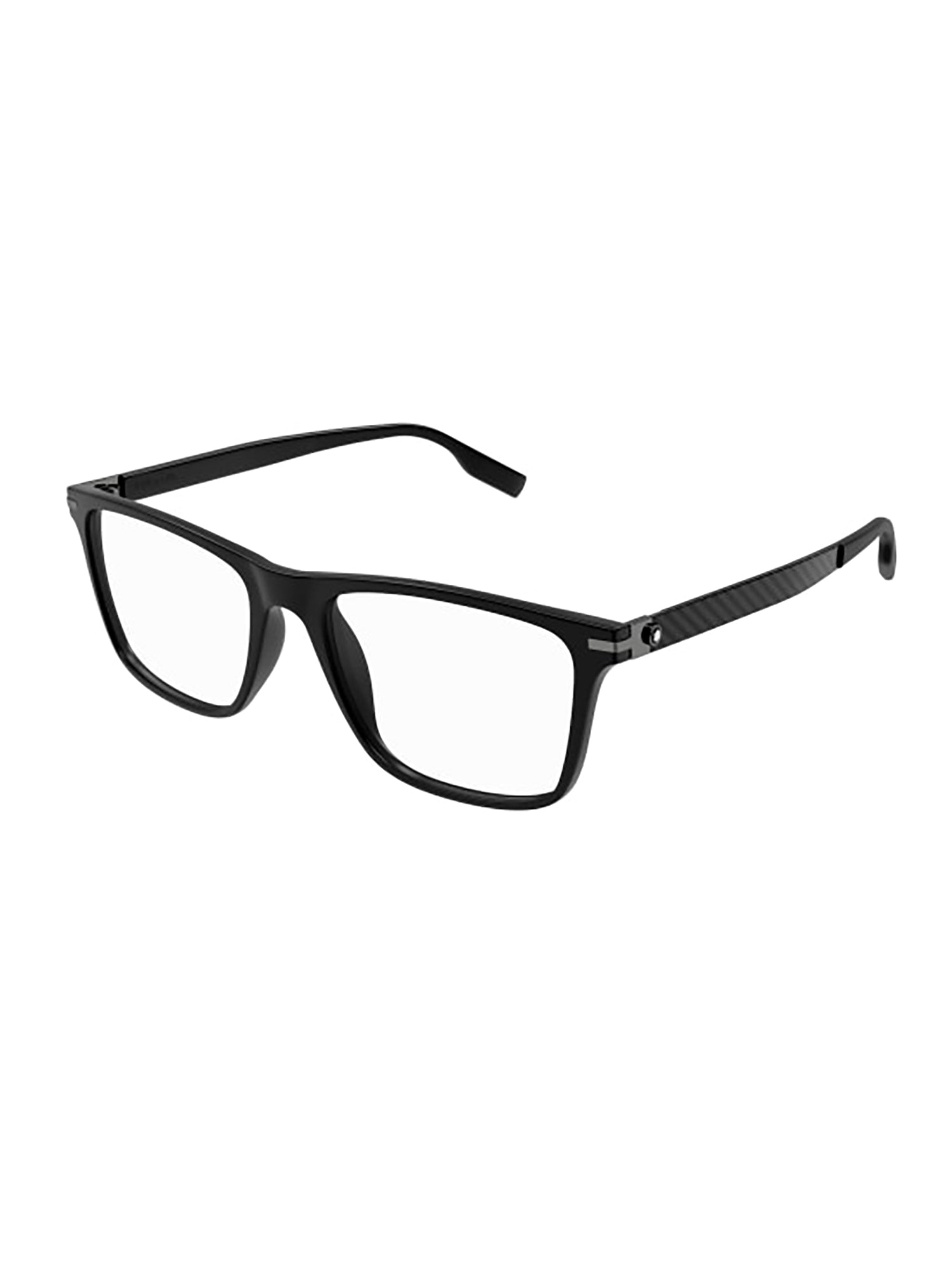 Rectangular Acetate Optical Frames with Carbon Fiber Accents