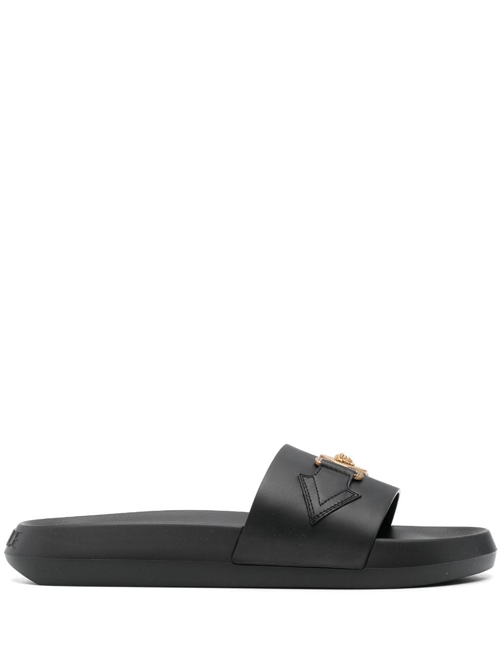 Calf Leather Slide Sandals