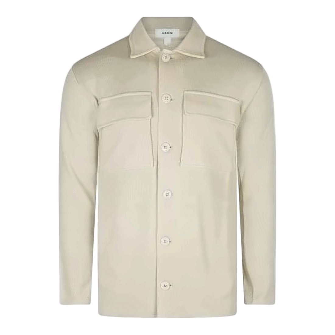Textured Long-Sleeve Shirt with Classic Collar