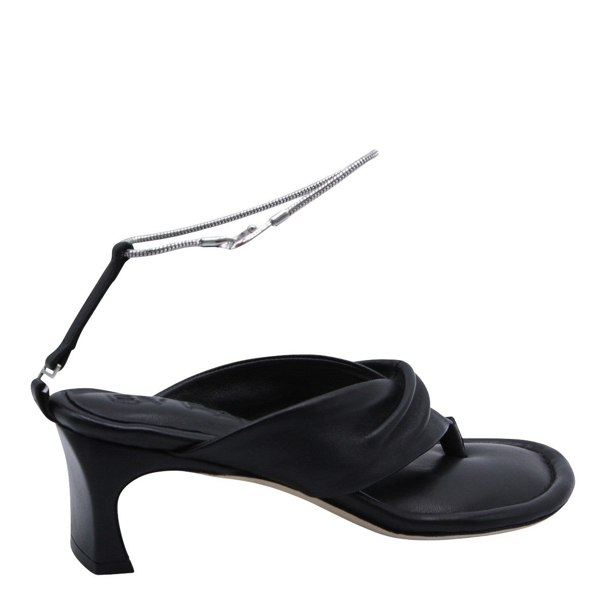 Padded Black Sandals