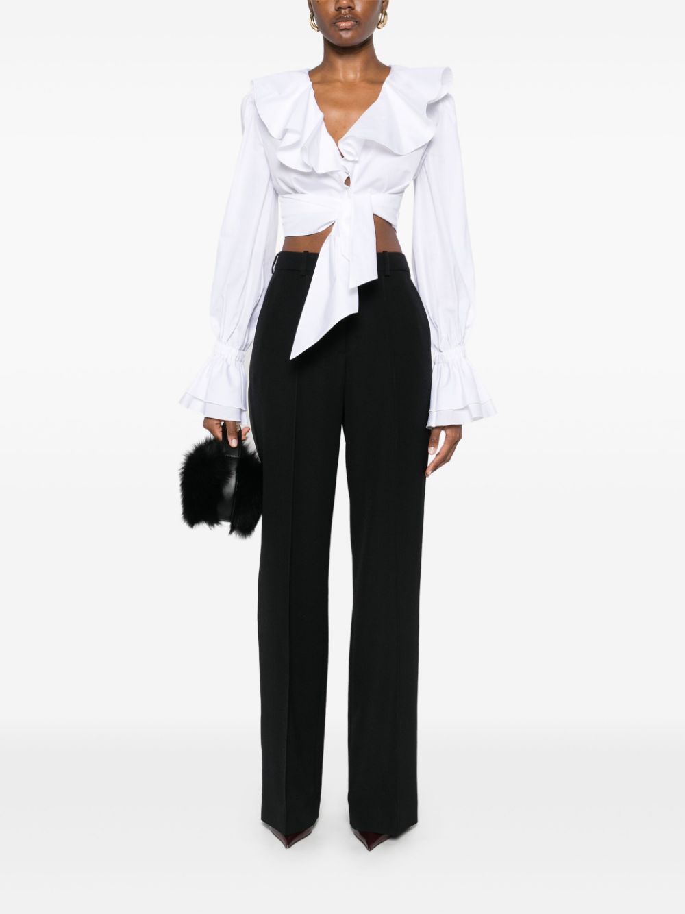 Cropped White Top