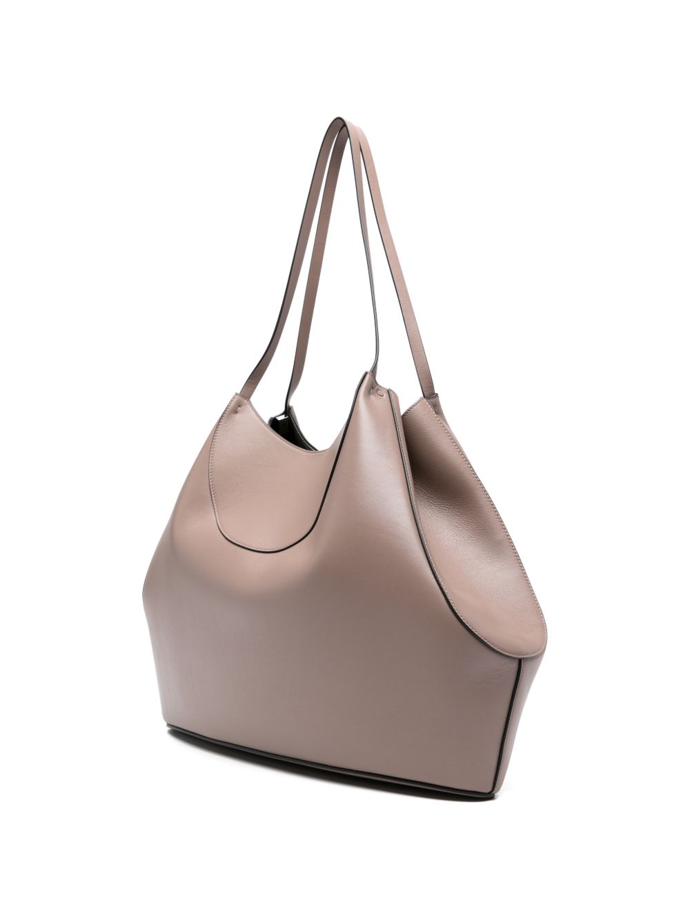 Large Tote Bag In Silken Nylon