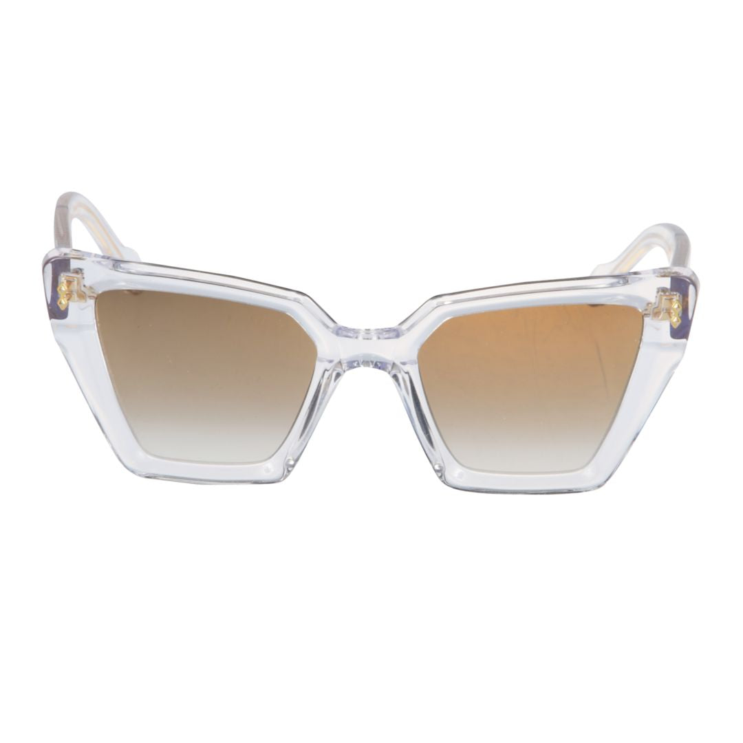 Vanessa Glamour Bold Angular Cat-Eye Sunglasses