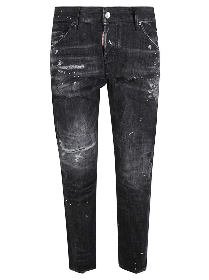 Slim Fit Black Denim Jeans