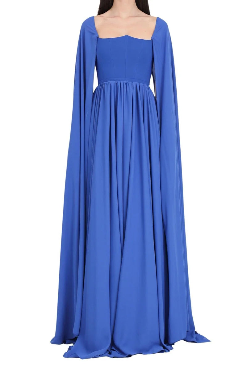 Long Stretch Dress - Blue