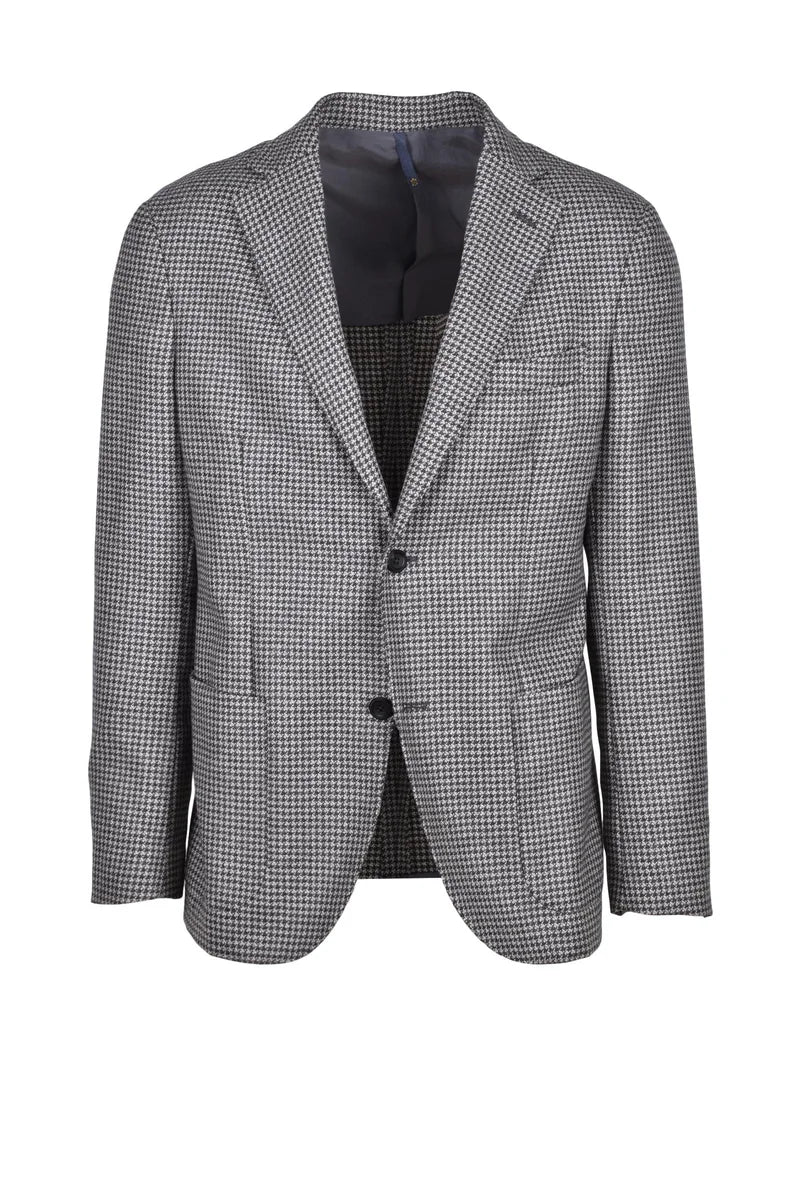 Rounded Blazer Jacket - Grey
