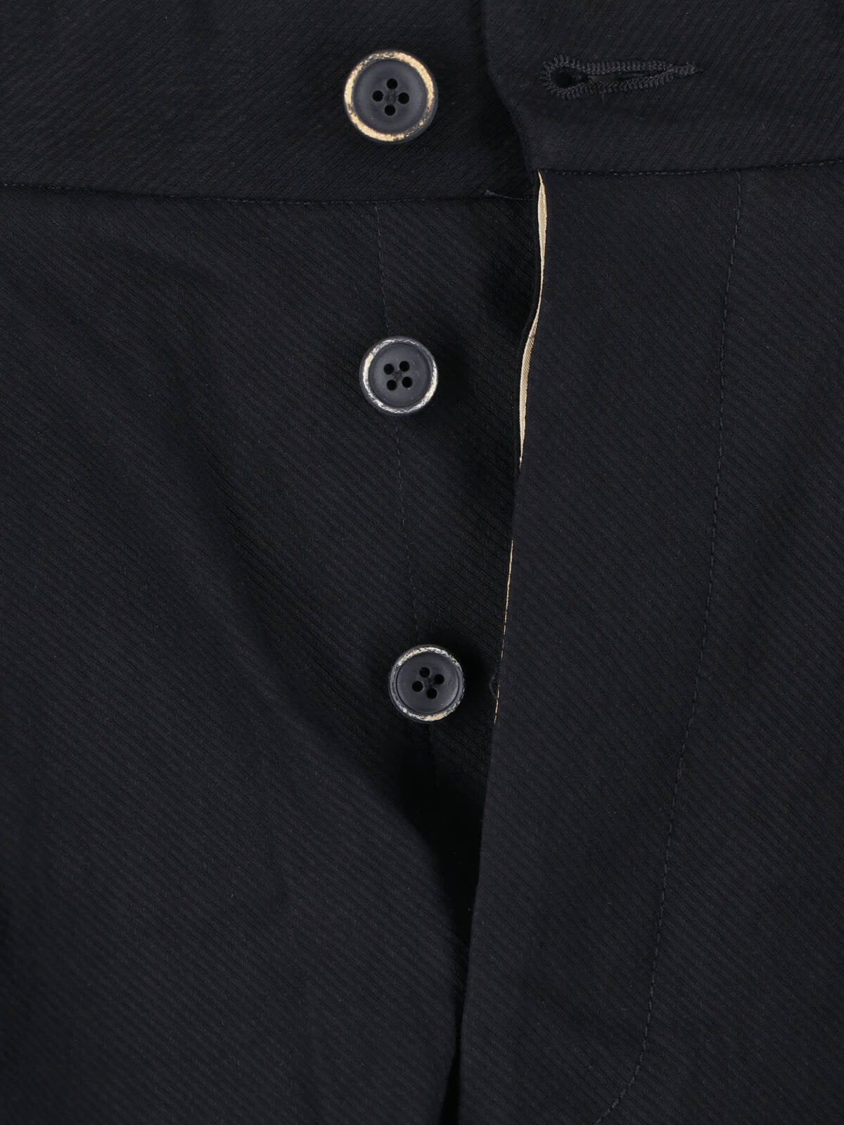 Black High-Waisted Wide-Leg Linen Trousers