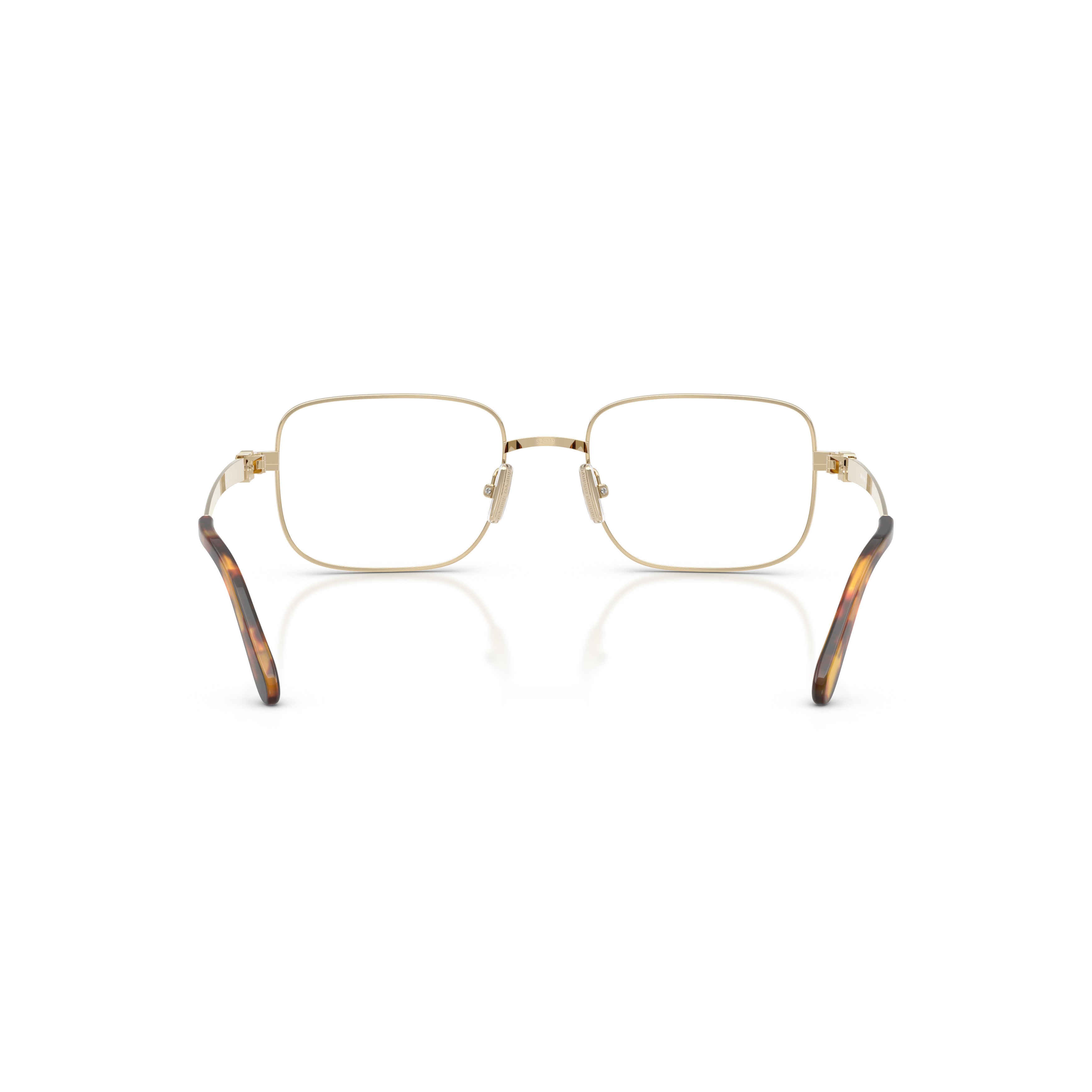 0mu 51zv Rectangular Gold-tone Metal Sunglasses