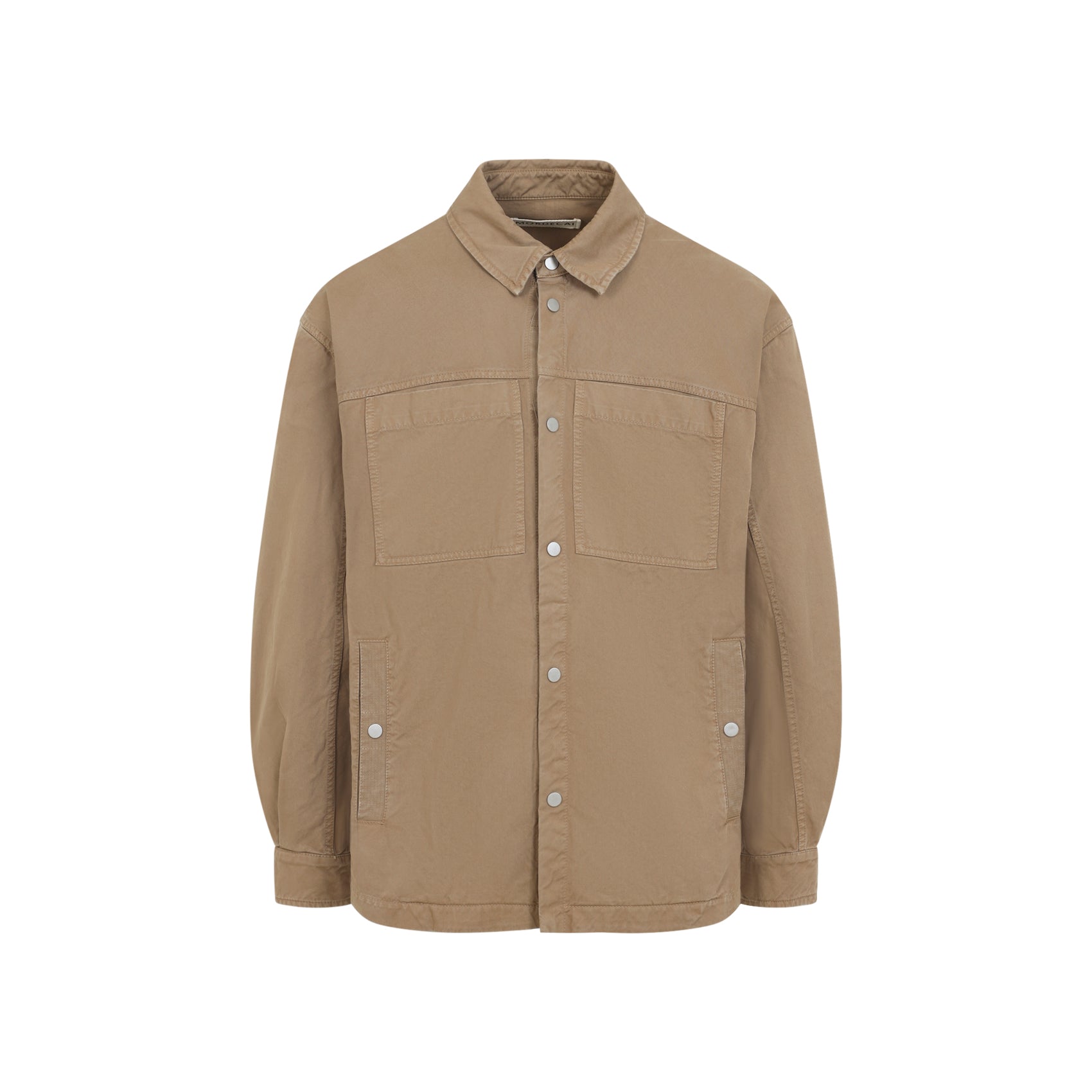 Relaxed Fit Button-Up Shirt Jacket