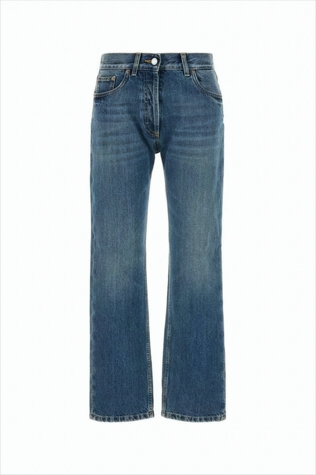 Mid-Blue Wash Denim Pants