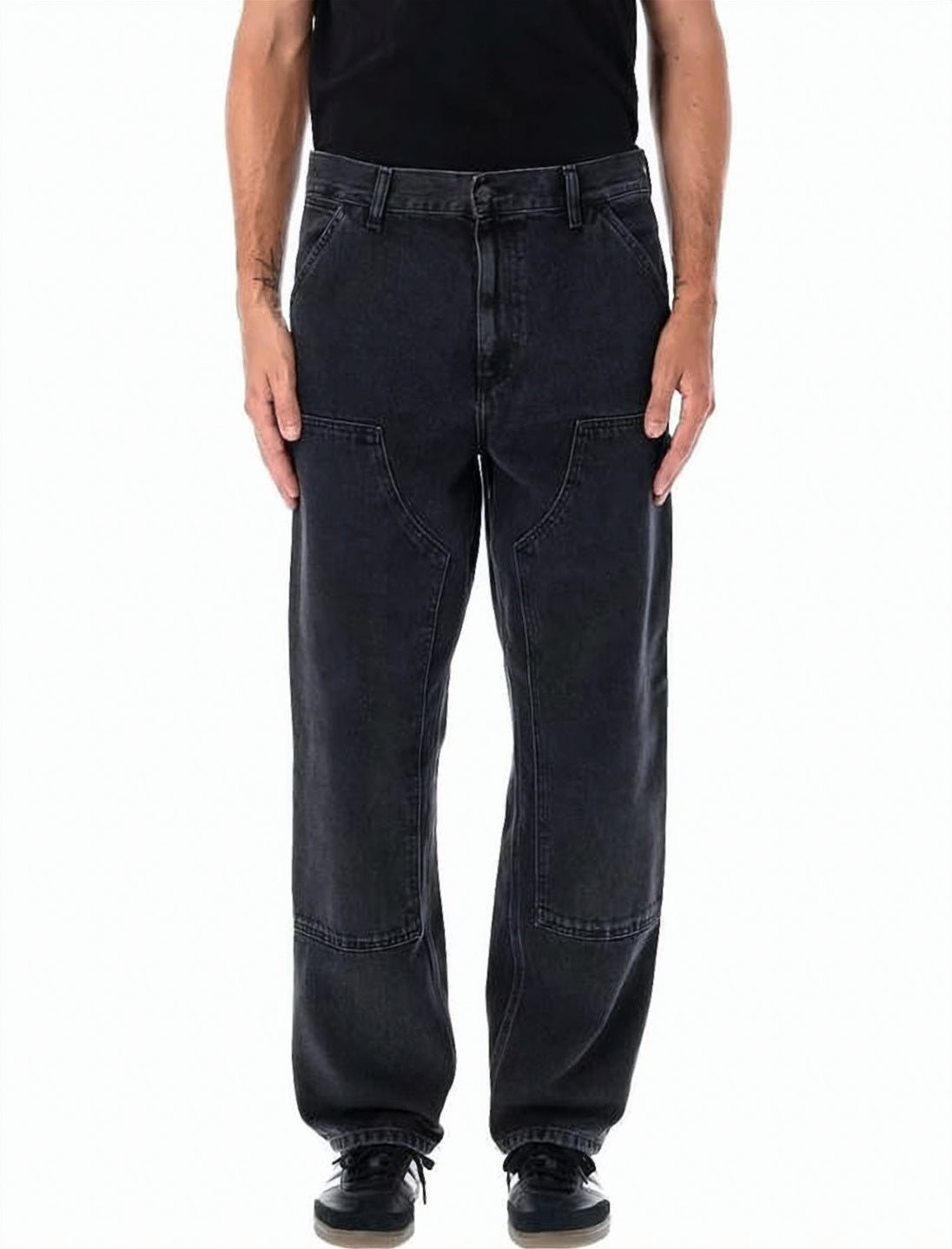 Black Smith Denim Double Knee Pants