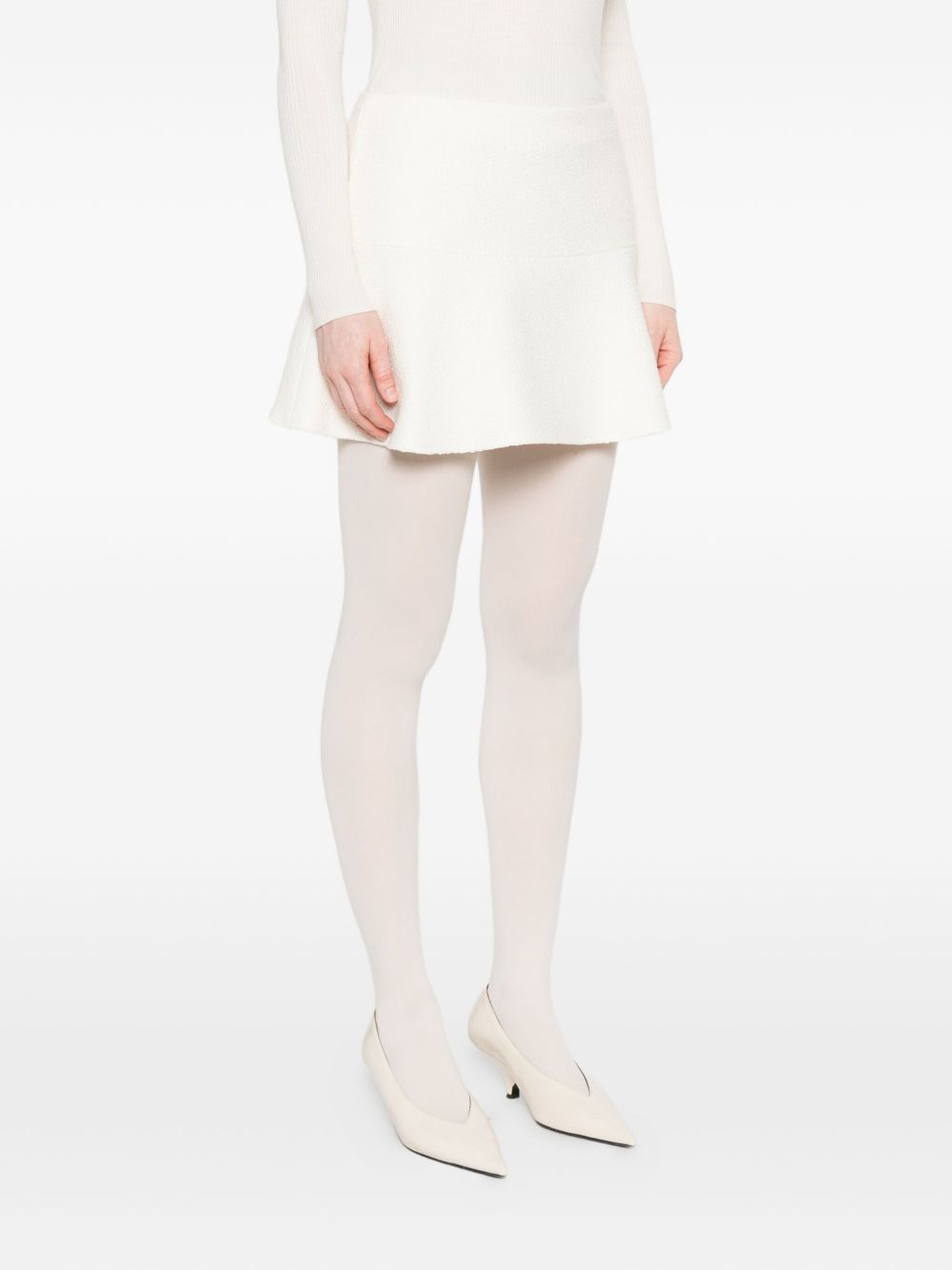 Wool Bouclé Mini Skirt