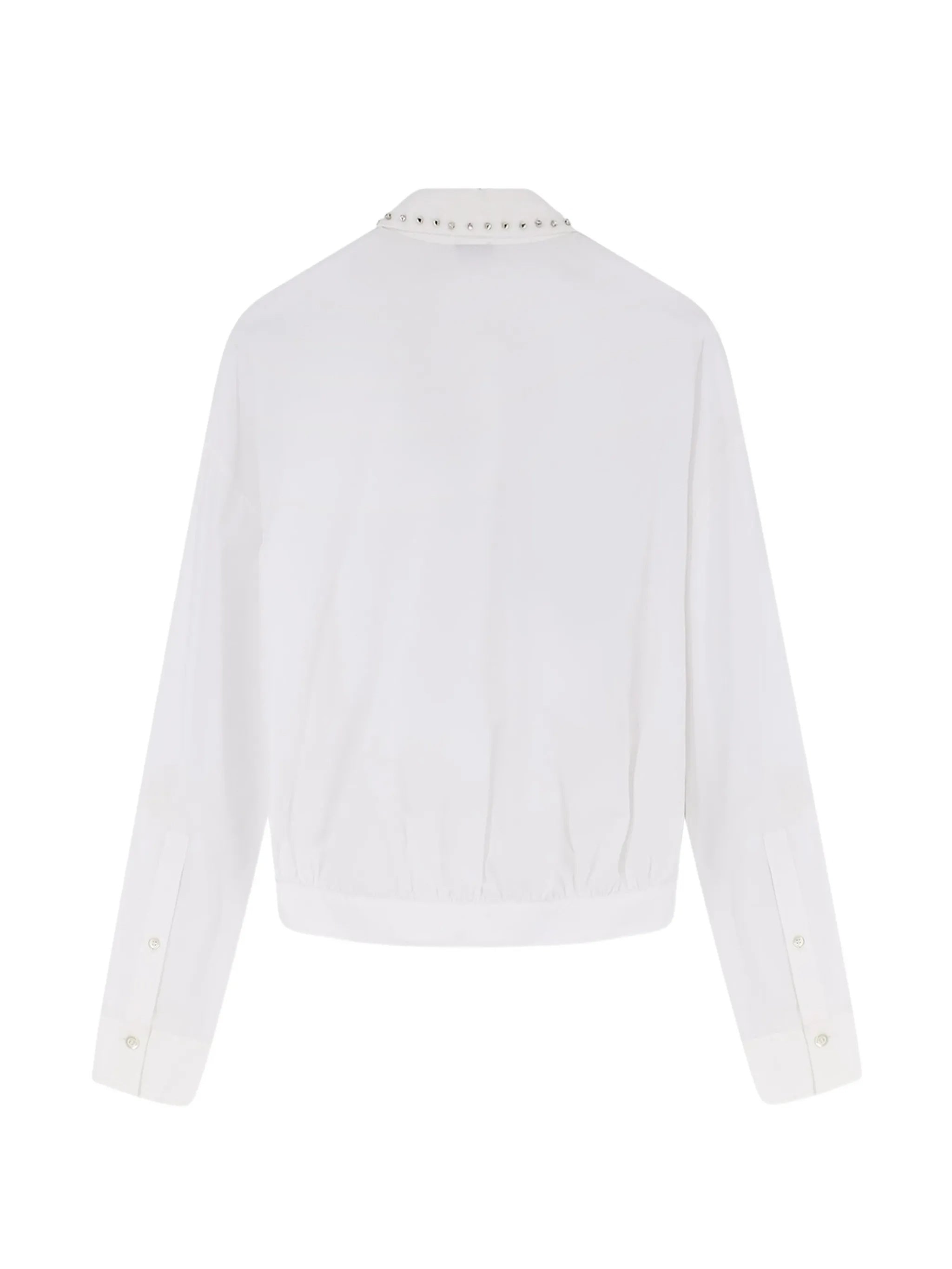 Charita Cropped Studded Fabric Shirt