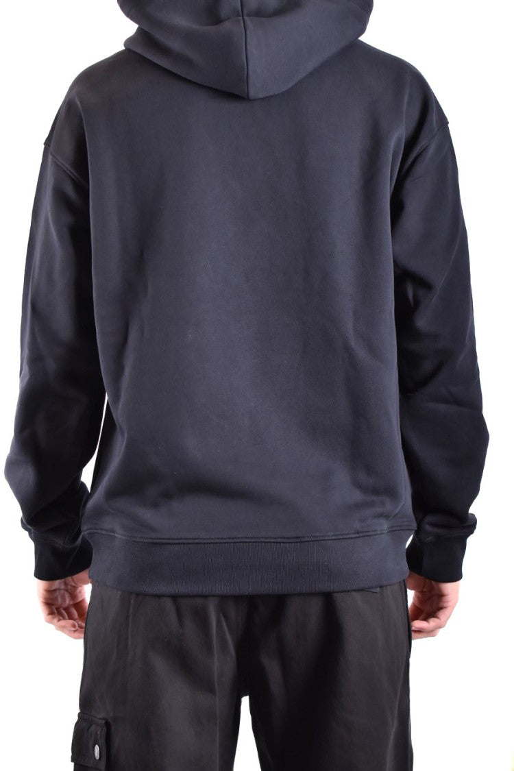 Classic Hooded Sweatshirt With Embossed Logo Detail