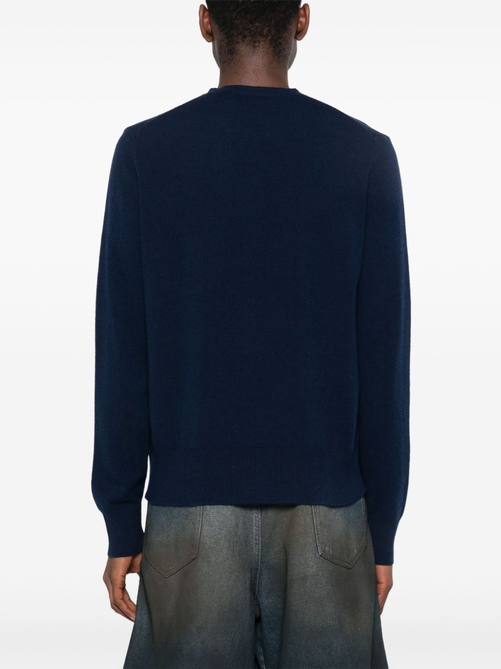 Navy Blue Crew Neck Sweater