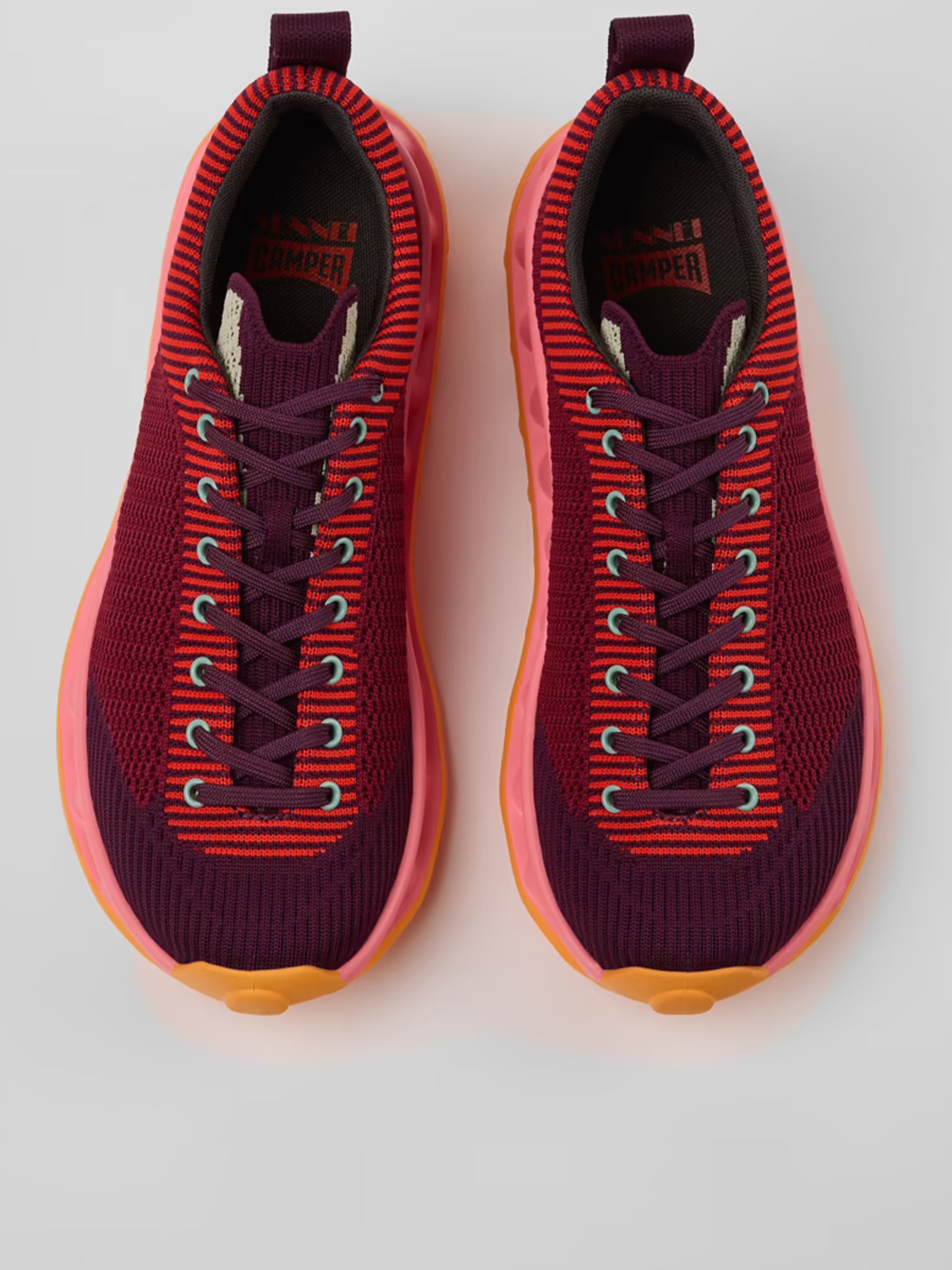 Pelotissima Knitted Deep Burgundy Sneakers