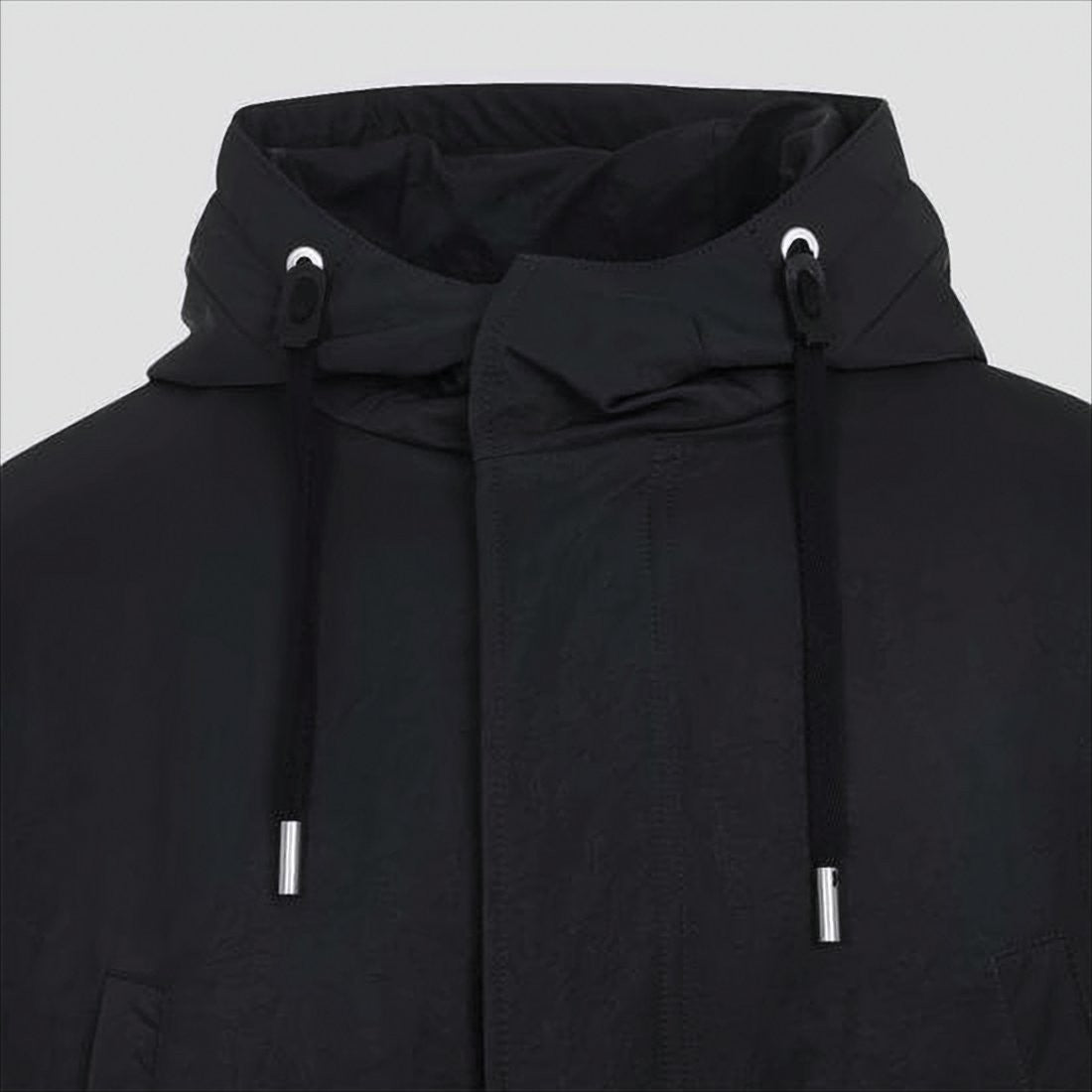 Hooded Long Padded Coat with Adjustable Features
