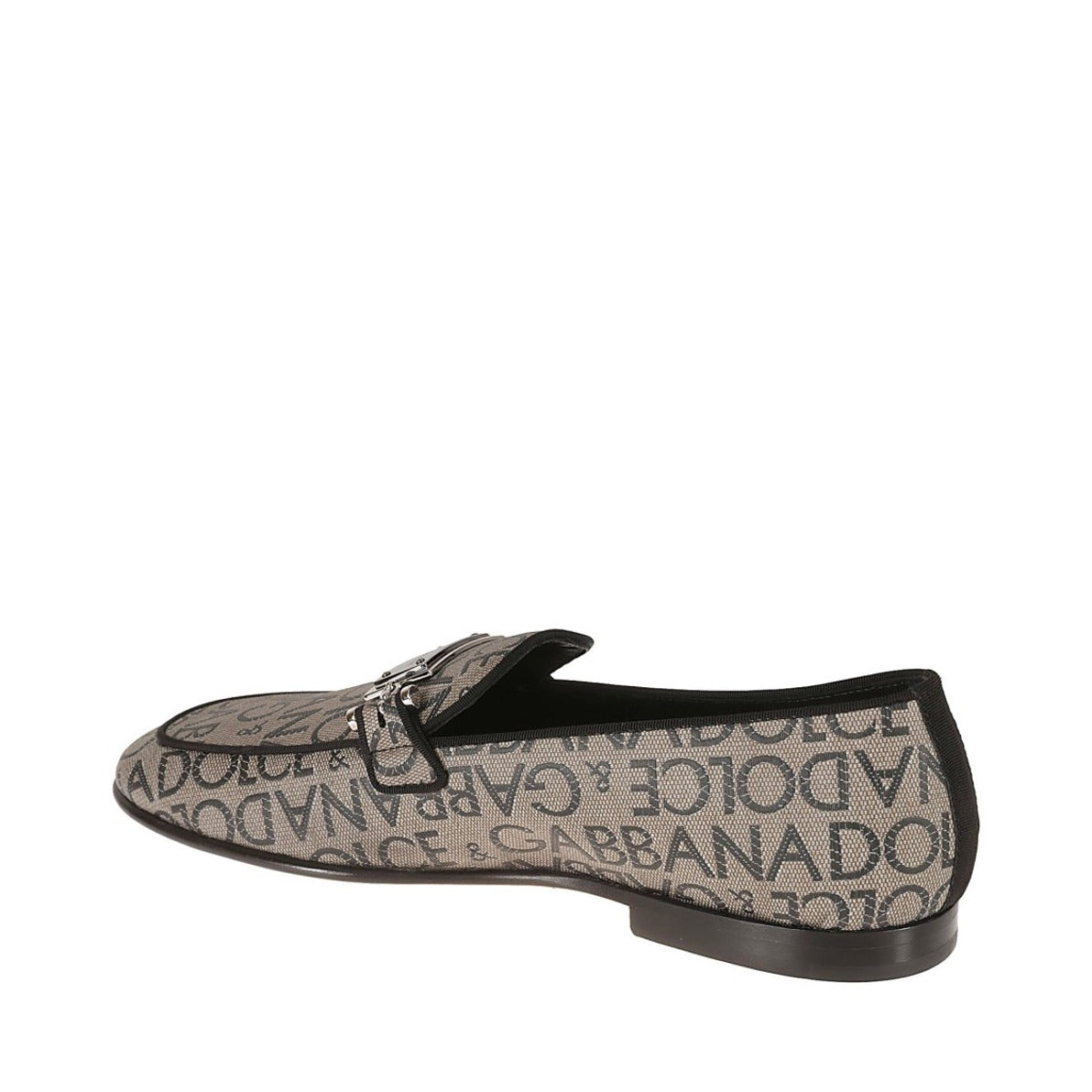 Brown Jaquard Loafers