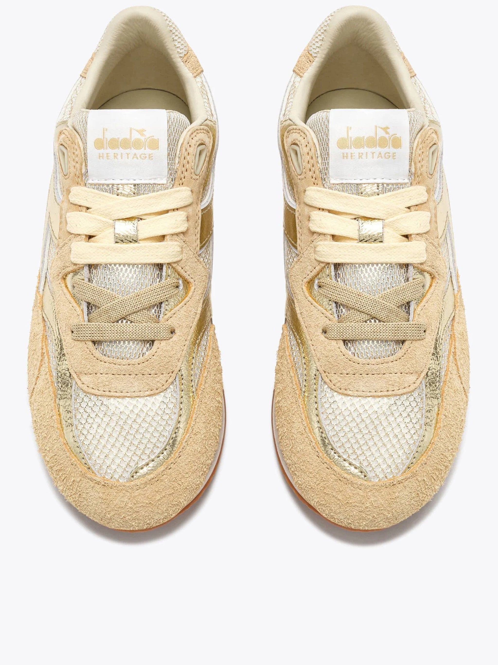 Equipe Revenge Iride Gold Suede Sneakers