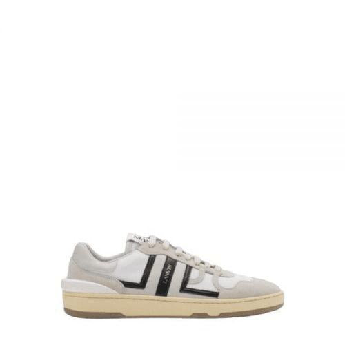 Low-Top Sneaker with Geometric Accents and Textured Finish
