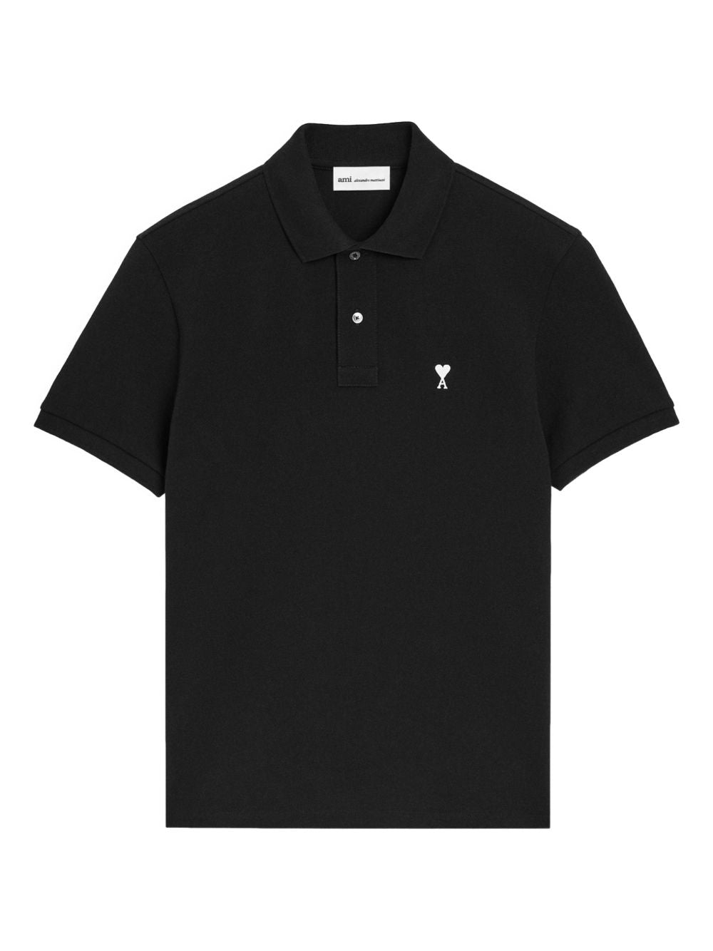 Black Heart Embroidered Short Sleeve Shirt