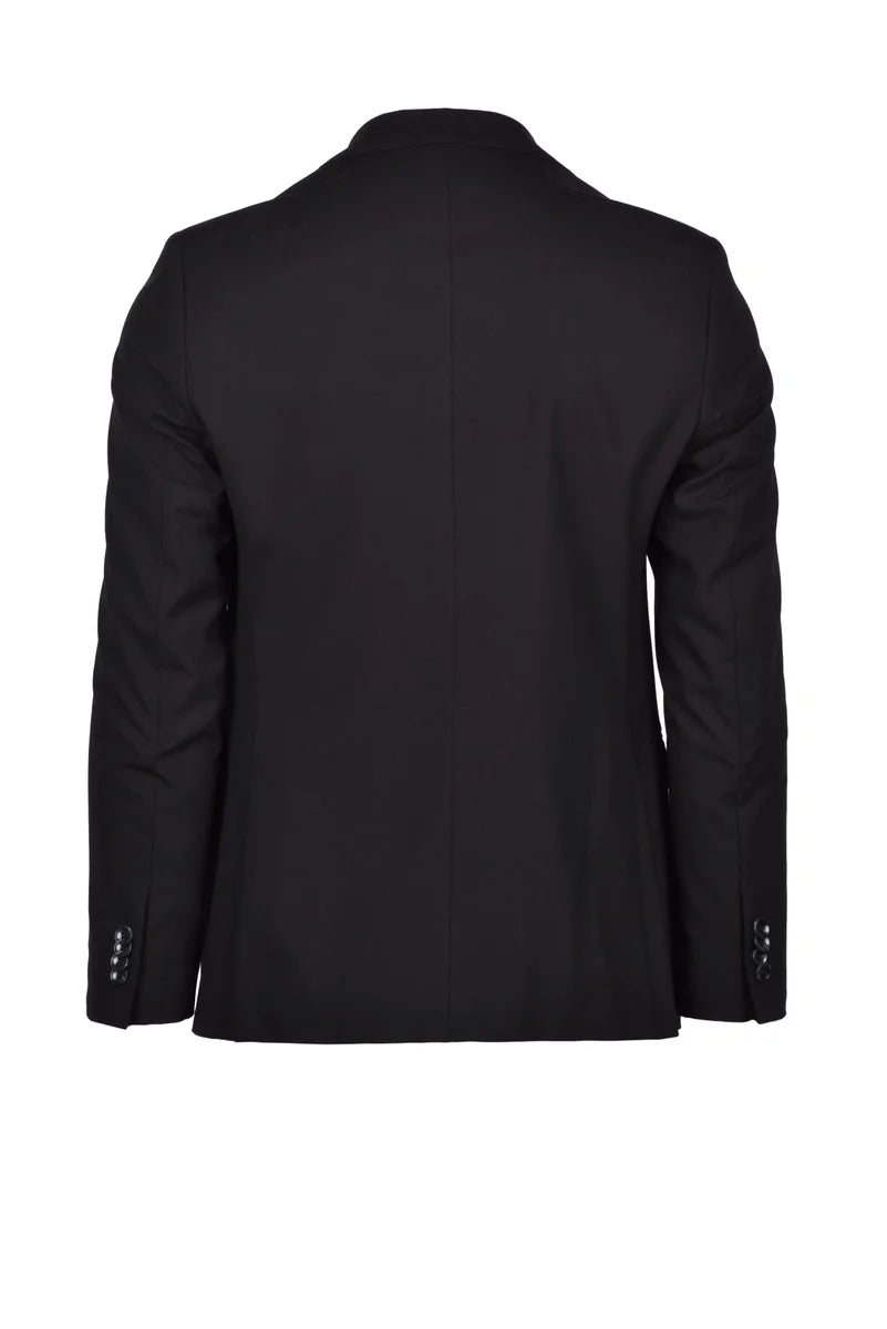 Suit Rounded Jacket - Black