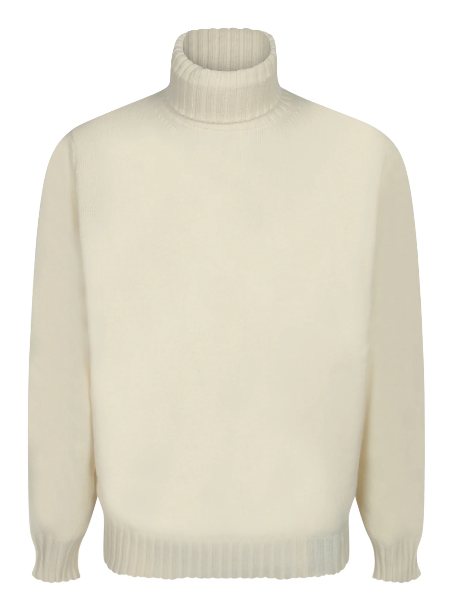 Turtleneck Sweater In Creamy Wool