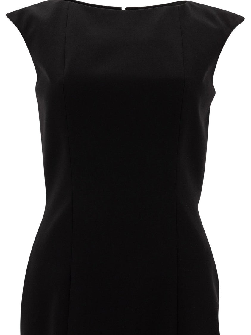 Wool Dress With Minimalist Silhouette And Refined Texture