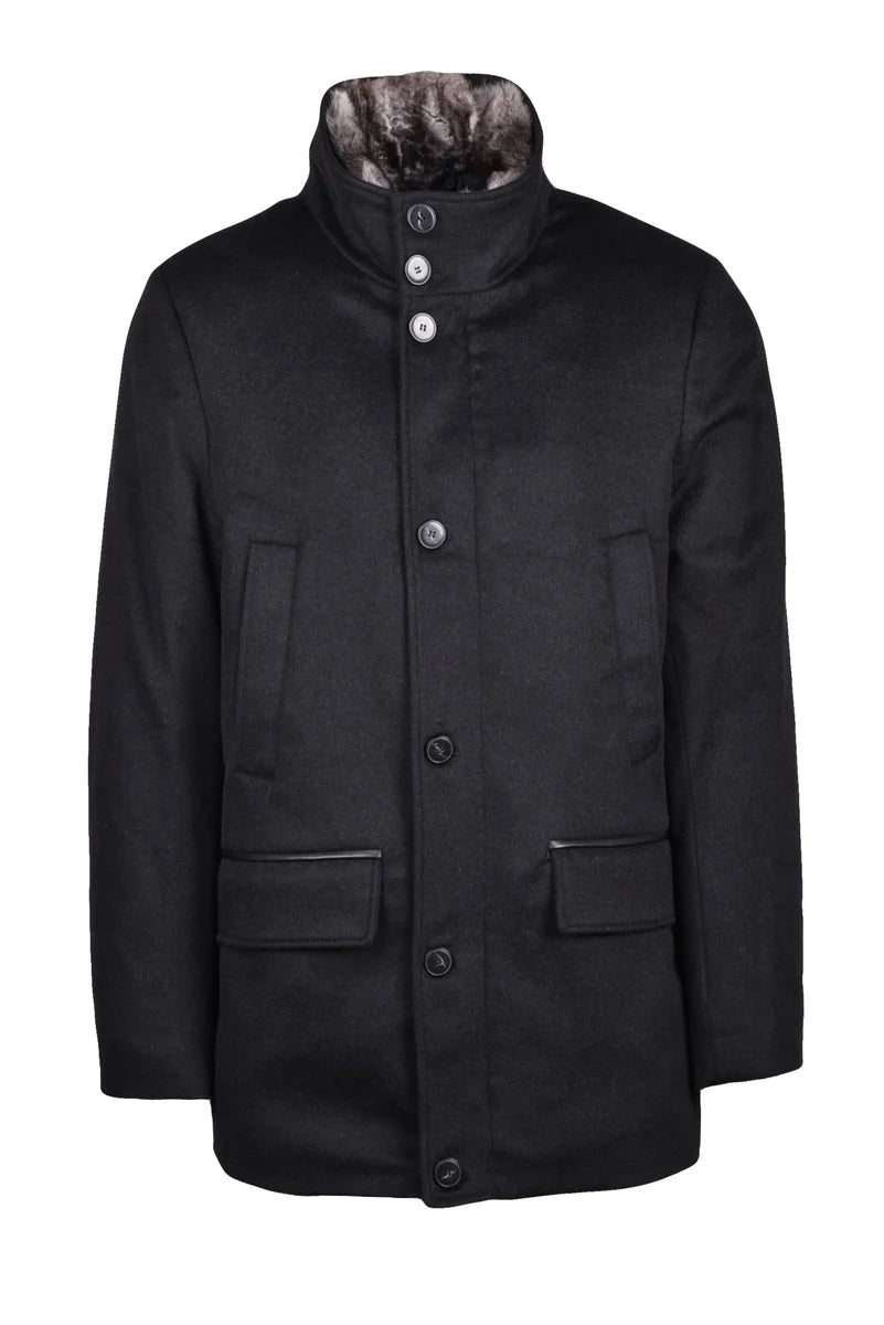 Cashmere/Hair Coat - Black