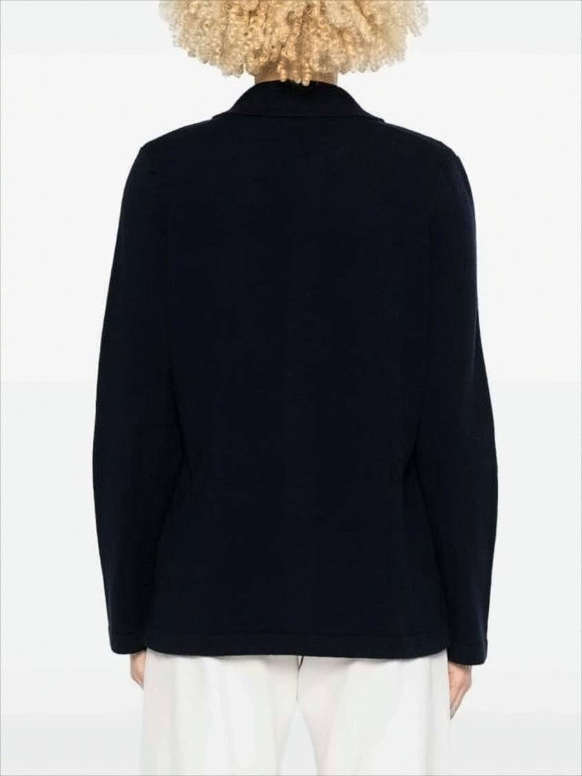 Classic Button-Up Cardigan with Pointed Collar