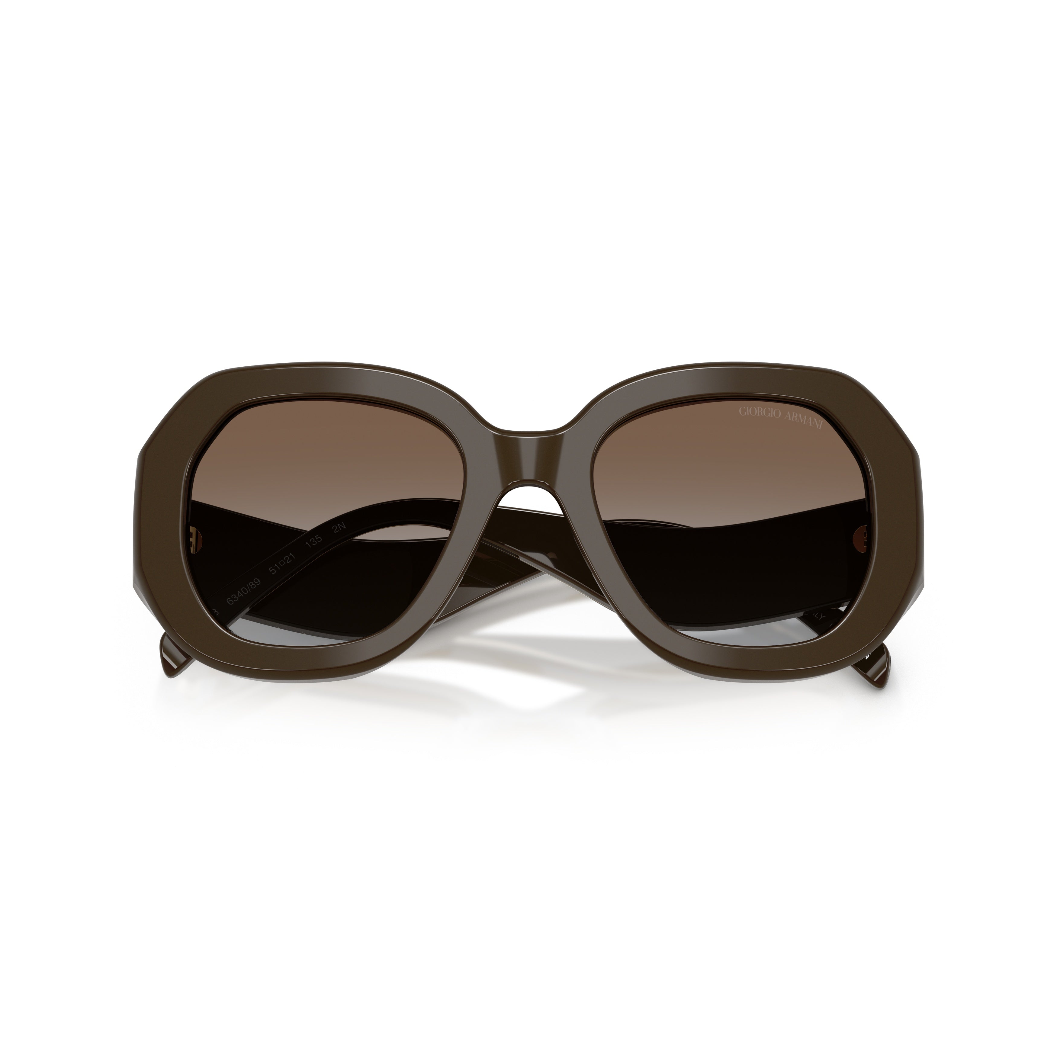 0ar8248 Oversized Geometric Sunglasses with Glossy Finish