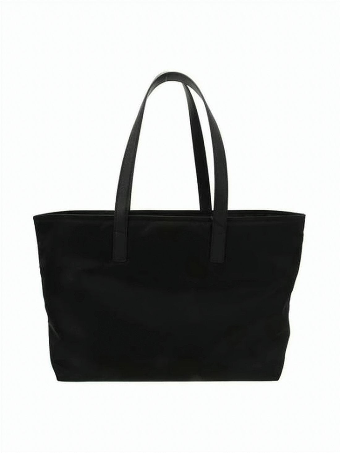 Rectangular Shoulder Bag with Triangular Logo Plaque